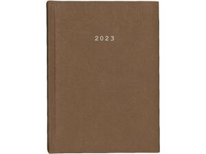 Ημερολόγιο ημερήσιο δετό Next Old Leather 2023 14x21cm καφέ ανοιχτό